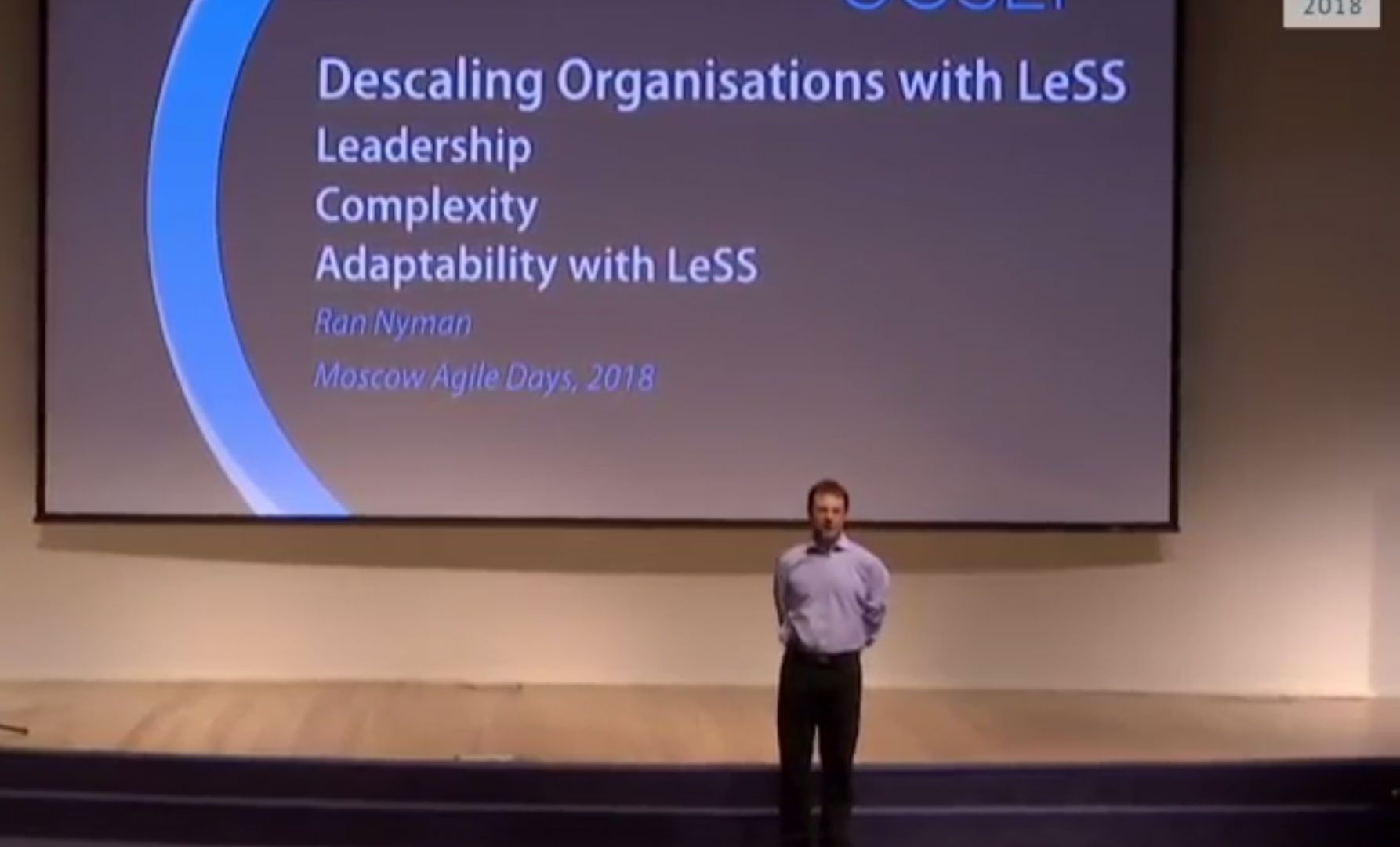 LeSS Talk in Agile Days Moscow 2018